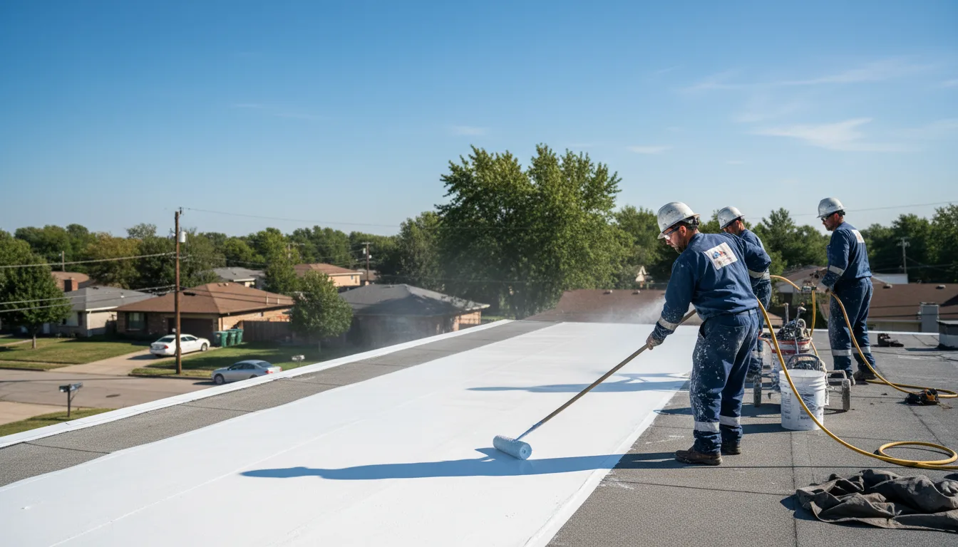 Commercial roof coating in Sidell, IL near me